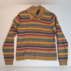 Janie and Jack Multicolor Striped Turtleneck Sweater